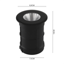 Ver imagem 6 de Embutido de Solo Led Taschibra Thin 6w Redondo Bivolt Preto