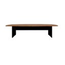 Ver imagem 4 de Mesa de Reunião Orgânica 320cm x 110cm Pés Painel Escritório F5 Office Cor:Nogal com Preto