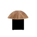 Ver imagem 5 de Mesa de Reunião Orgânica 320cm x 110cm Pés Painel Escritório F5 Office Cor:Nogal com Preto
