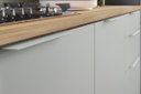 Ver mais imagens de Gabinete de Cozinha Modulado Balcão Marquesa P/pia 1 Porta e 3 Gaveta C/ Tampo 120cm Nature/verde
