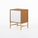 Ver imagem 7 de Mesa de Cabeceira Square 1 Gaveta 1 Nicho 43 cm X 40 cm Louro Freijó