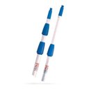 Ver imagem 3 de Kit Cabo 9 Metros 3 Estágios Telescópica Extensão + Rodo 35 Cm Combinado 2 em 1 para Limpeza de Vidr