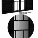 Ver imagem 3 de Janela Veneziana de Alumínio com Grade 4 Folhas Móveis e 2 Fixas 100x150cm Lucasa Ideale Preto