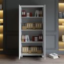 Ver imagem 5 de Armário Alto para Escritório com Portas e 4 Prateleiras 80 x 45 x 160 cm F5 Office
