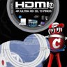 Cabo Hdmi 2.0 4k Ultra Hd 3d, Branco - 15 Metros - 4