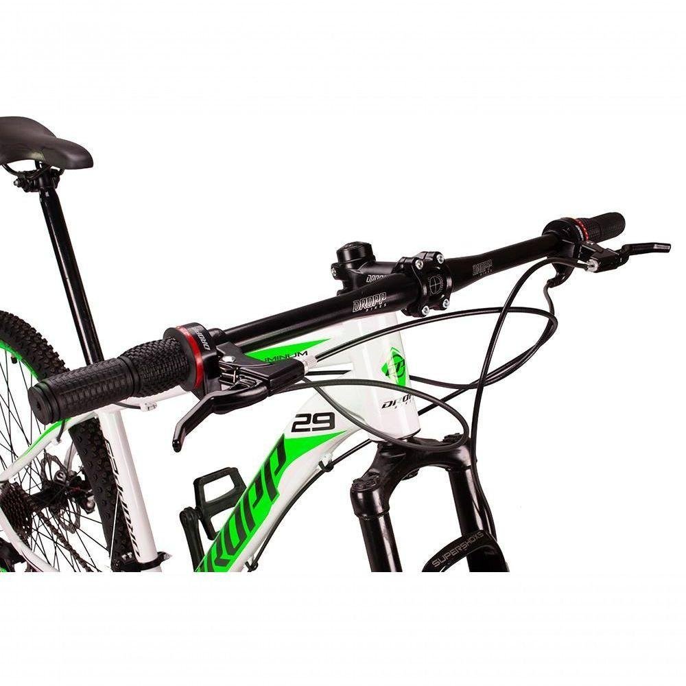 Bicicleta 29 Dropp Aluminum Freio Disco Branco+Verde - 4