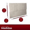 Ver imagem 4 de Cabeceira Casal Queen Estofada para Cama Box Dália Suede
