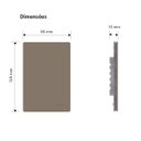 Ver imagem 4 de Kit 5 Placa 4x2 Cega C/ Suporte Argila Infiniti Margirius Cor:argila