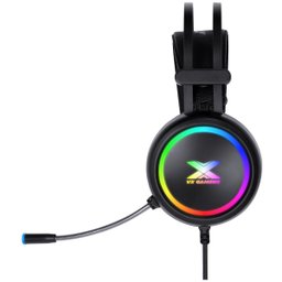 FONE HEADSET GAMER AURA AUDIO 7.1 COM VIBRAÇÃO LED RGB USB, MICROFONE FLEXÍVEL COM SOFTWARE - - 2