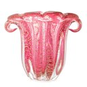 Ver imagem 4 de Vaso Lyor Italy de Vidro Rosa e Dourado 13cm x 11cm x 10cm