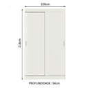 Ver imagem 4 de Guarda-roupa Solteiro Madesa Tokio 2 Portas de Correr 2 Gavetas