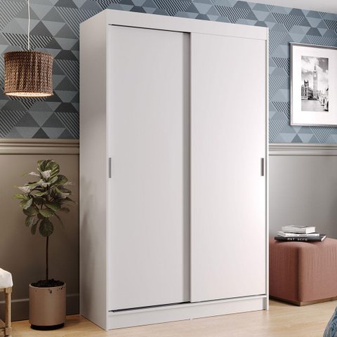 Guarda-roupa Solteiro Madesa Tokio 2 Portas de Correr 2 Gavetas