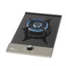 Cooktop em Vidro 1 Boca à Gás Tripla Chama Platinium Bivolt Escovado Fischer - 1