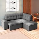 Ver imagem 2 de Sofá De Canto Retrátil Tóquio 5 Lugares em Veludo