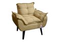 Ver imagem 1 de Poltrona Decorativa Opala Palha Linho SMF DECOR