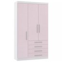 Ver imagem 1 de Guarda-roupa Modulado 132cm 3 Portas 4 Gavetas Alpes Luciane