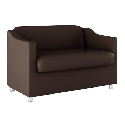 Sofá Namoradeira Tilla 2 Lugares Reforçada - V8 Decor Cor:marron
