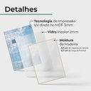 Ver imagem 6 de Kit 4 Quadros para Decoração Folhas Minimalista Sala Cozinha Natural - com Vidro