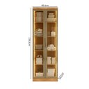 Ver imagem 3 de Guarda-Roupa Modulado Reflecta 2 Portas com LED e Prateleiras 100% MDF Cairo Marrom/Cinamomo