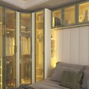 Ver imagem 5 de Guarda Roupa Modulado 07 Innova Reflecta 14 Portas Off White - Gelius