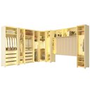 Ver imagem 1 de Guarda Roupa Modulado 07 Innova Reflecta 14 Portas Off White - Gelius