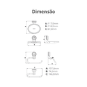 Ver imagem 5 de Kit Acessórios para Banheiro 5 Peças Linha Bello Cor Branco e Cromado Durín