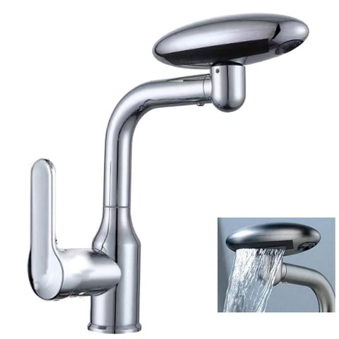 Torneira Monocomando Cozinha Agua Quente Fria Misturador Rotaçao 360 Graus Quatro Jatos de Agua Mode