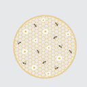 Ver imagem 1 de Kit Conjunto com 2 Pratos Sobremesa Abelhinhas 20cm