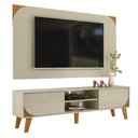 Ver imagem 2 de Rack Bancada e Painel para Tv Duna com Aparador para Sala Buffet Mônaco Cumaru Opala - Madetec