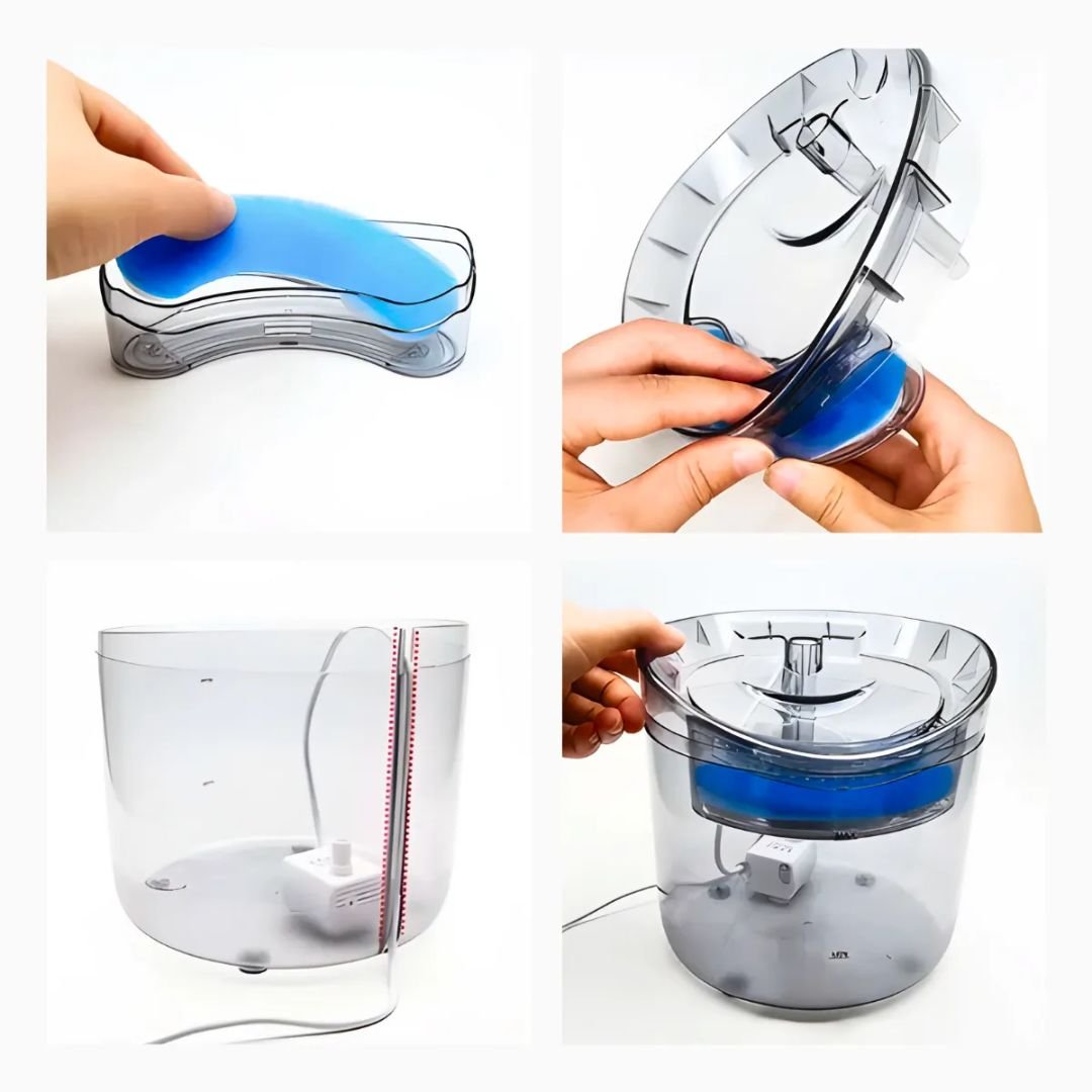 Ver imagem 6 de Bebedouro Automático com Filtro Gatos e Cachorros Fonte de Agua para Pets Milemon