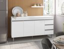 Ver imagem 4 de Balcão Multiuso Andreia 150 Branco