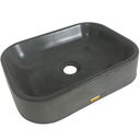 Ver imagem 3 de Cuba Cinza de Apoio Banheiro Lavabo Pia Sobrepor Retangular 37x28
