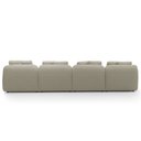 Ver imagem 6 de Sofá 5 Lugares com Chaise Direito Sala Living 328cm Arlo F04 Linho Bege - Lyam Decor