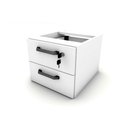 Ver imagem 3 de Gaveteiro Organizador Suspenso 2 Gavetas e Chave Branco F5 Cor:branco