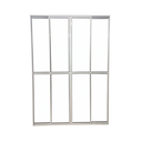 Ver imagem 2 de Porta Sacada 4 Folhas Aluminio Branco C/ Trinco 2.10x1.80