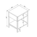 Ver imagem 3 de Mesa de Cabeceira Com Estrutura Aço Artetube 35x30 Art in Móveis