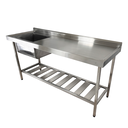 Ver imagem 1 de Pia Aço Inox Industrial 150x60x90 Cm Cuba Esquerda Nortinox