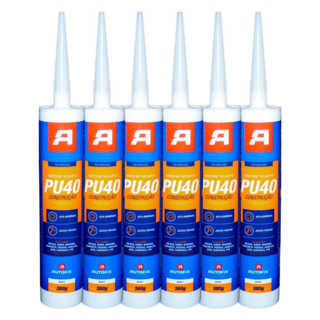 Adesivo Selante Pu 40 Autofix Branco 380g | MadeiraMadeira