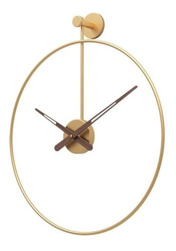 Relógio De Parede 3d Dourado Metal Design Europeu 60cm - 2