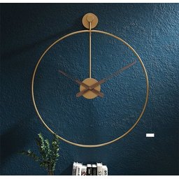 Relógio De Parede 3d Dourado Metal Design Europeu 60cm - 5