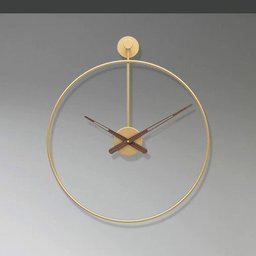 Relógio De Parede 3d Dourado Metal Design Europeu 60cm - 4