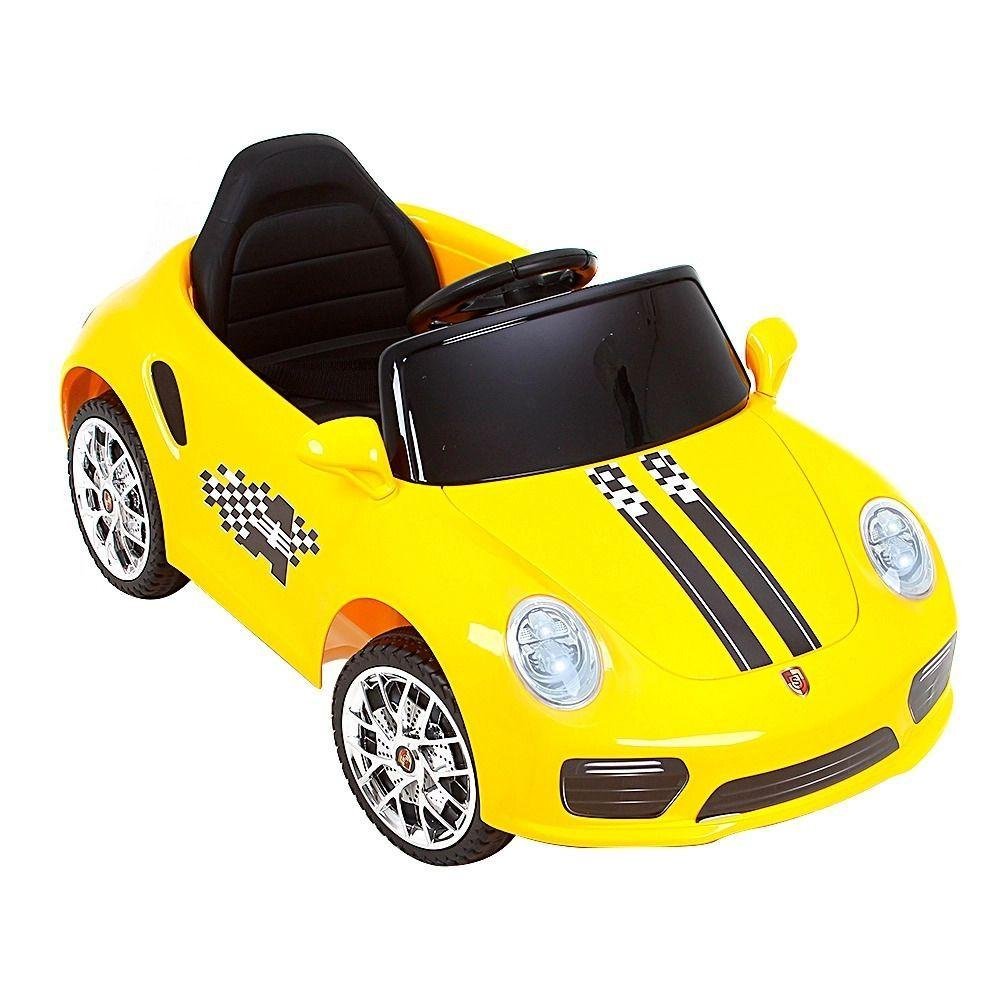 Carro Elétrico Infantil Bang Toys 6v Esporte Luxo - Amarelo