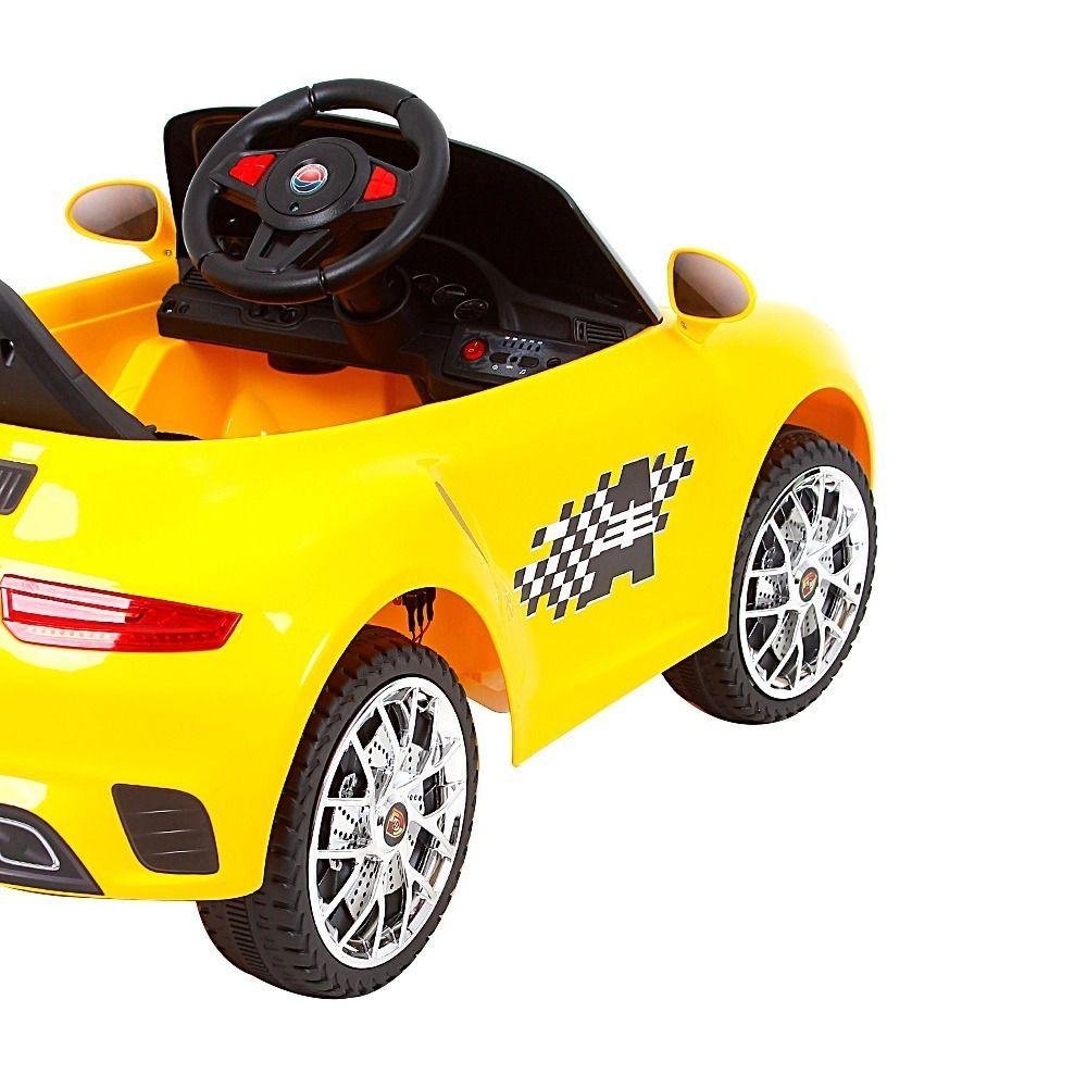 Carro Elétrico Infantil Bang Toys 6v Esporte Luxo - Amarelo - 3