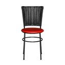 Ver imagem 5 de 2 Cadeiras para Cozinha Preta Hawai Preto Cor:vermelho