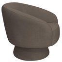 Ver imagem 3 de Poltrona Decorativa Liz Giratória Bouclé Marrom - Nexta Casa