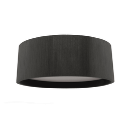 Plafon Redondo Madeira Preto 80cm - Preto - Bivolt - 1