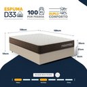 Ver imagem 2 de Cama Box Casal com Colchão de Espuma D33 Double Comfort 138x188x59cm