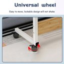 Ver imagem 4 de Mesa para Notebook com Rodas e Altura Ajustável Bege