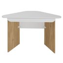 Ver imagem 1 de Mesa de Canto com Gaveta 127x64 cm Olmo Branco Artany