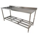 Ver imagem 2 de Mesa Aço Inox Profissional 150x70x90 cm com Espelho Nortinox
